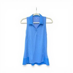 Adidas ClimaChill Blue Sleeveless Women's Polo Top Size S